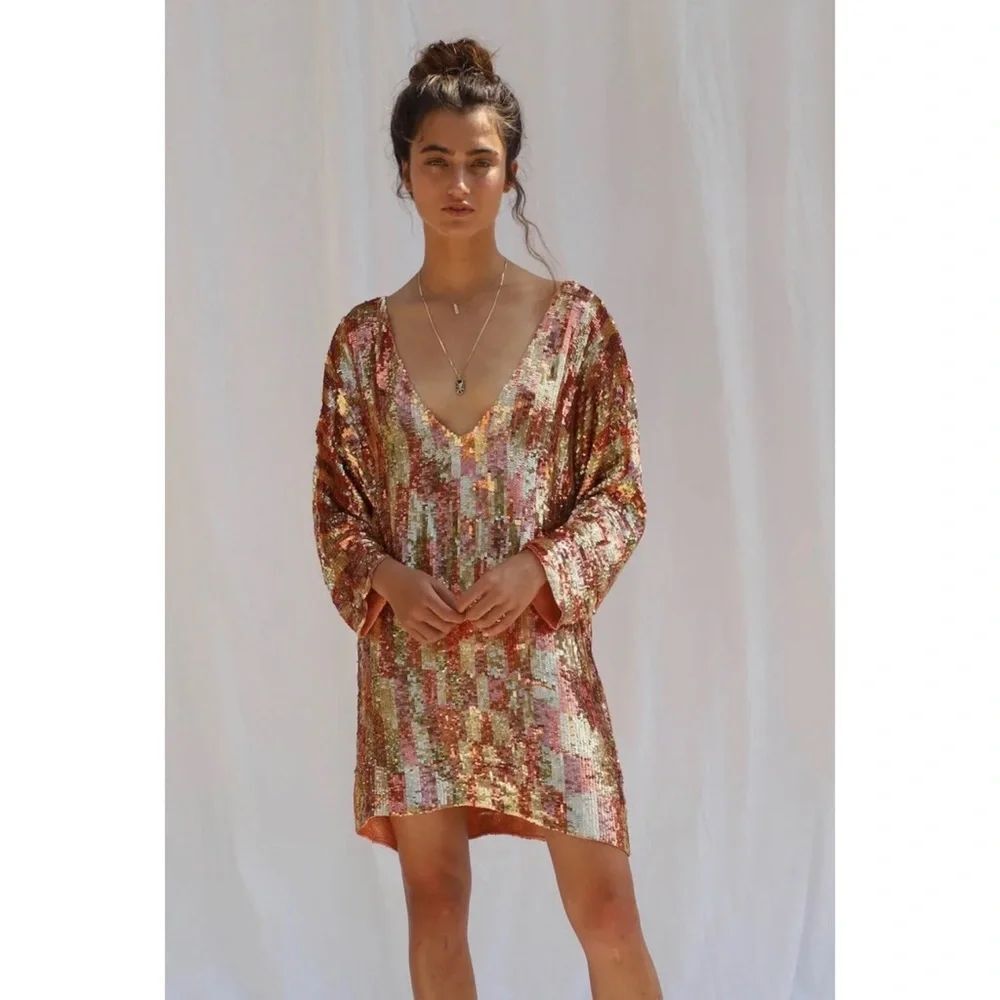 Free People x Jen’s Pirate Booty Checkered Boombox Mini Dress